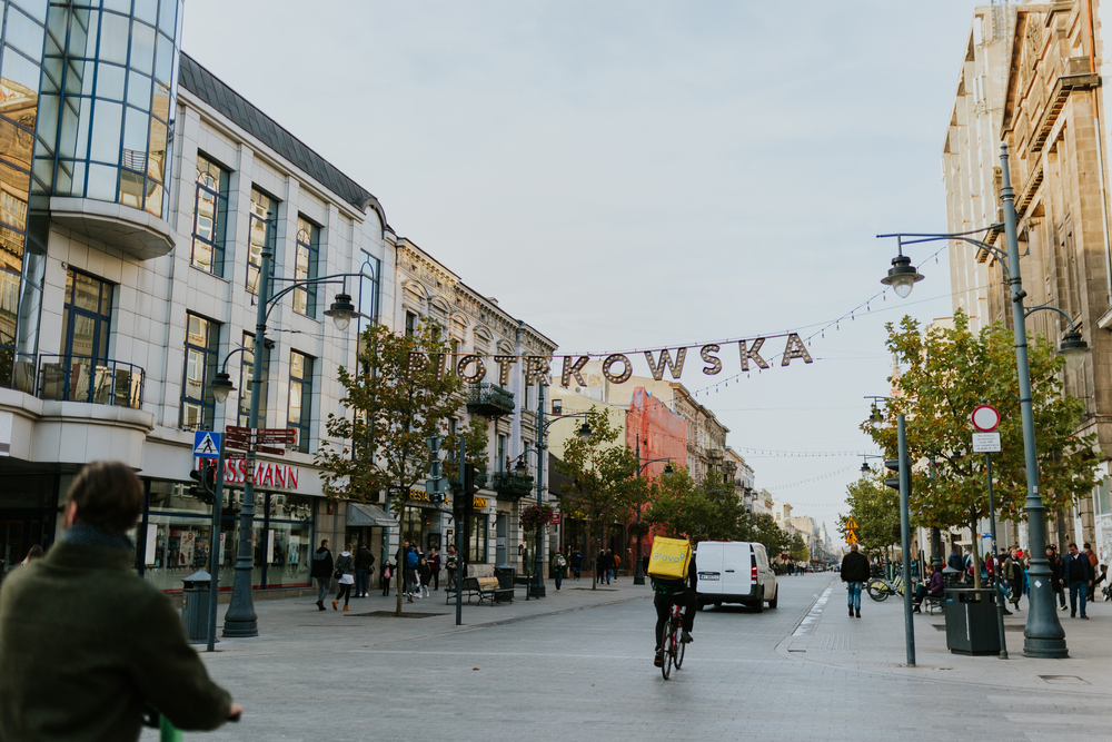 Zdjęcie z centrum Łodzi
