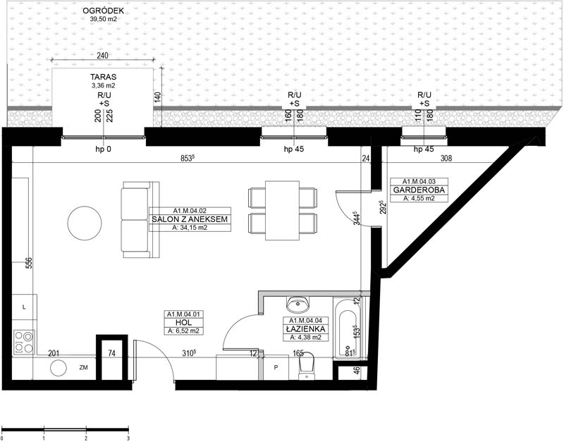 Diasfera Łódzka - I etap Łódź mieszkanie deweloperskie na  parterze z 1 pokojem